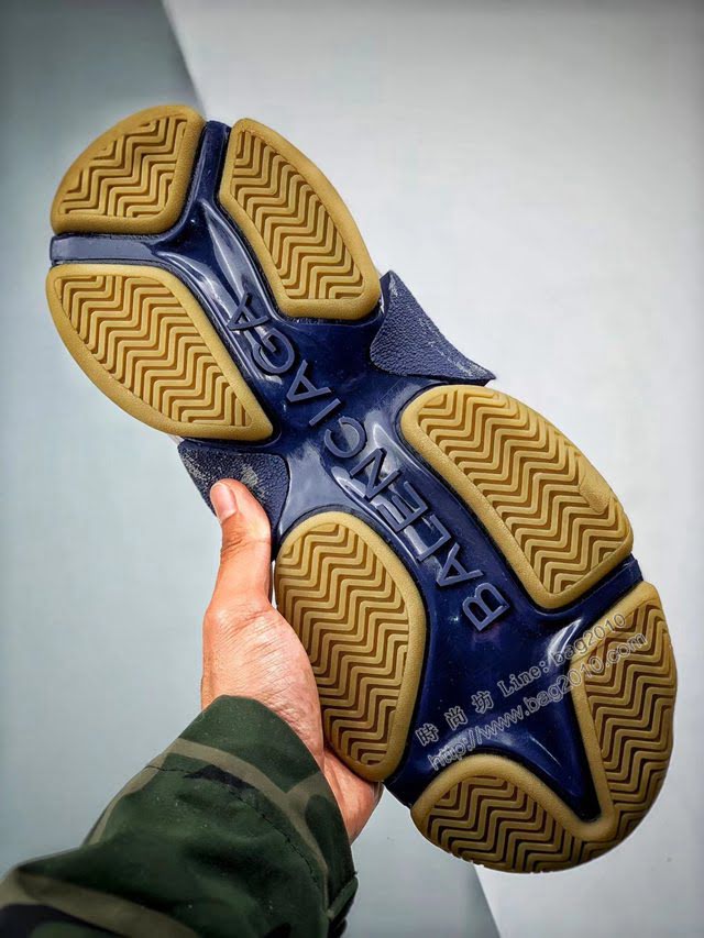 Balenciaga經典款男女鞋 巴黎世家頂級版本Triple S大底LOGO老爹鞋 Balenciaga情侶款老爹鞋  hdbl1220